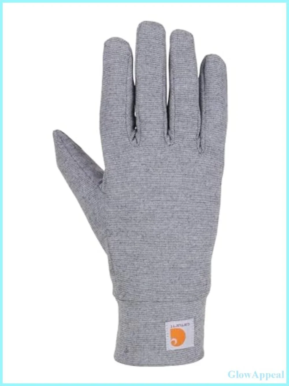 Heavyweight Knit Liner Gloves with Silicone Grip and Touchscreen Fingertips for